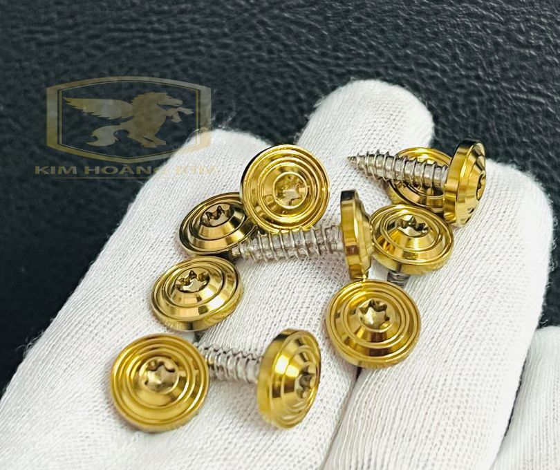 10 con ốc xi vàng salaya thái 5li18 gắn dàn áo mọi loại xe máy