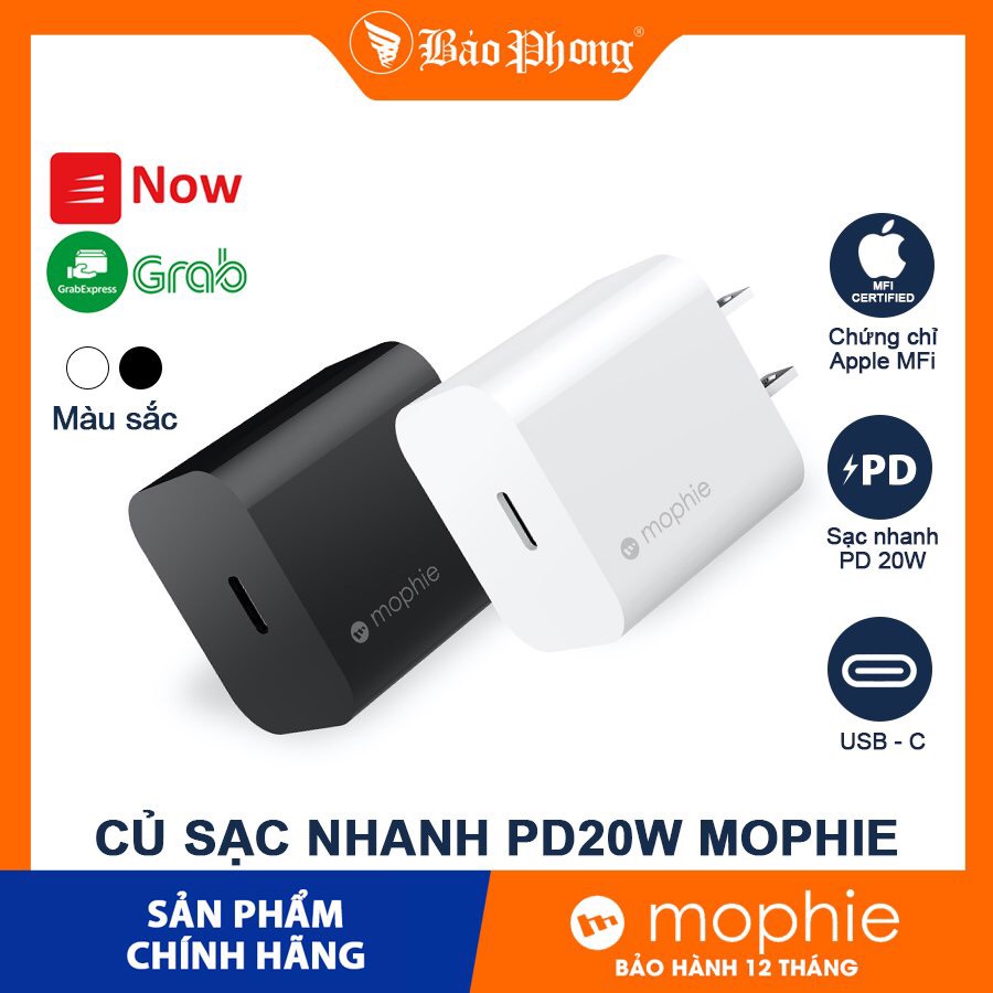 Củ sạc nhanh Mophie V2 USB-C PD 20W