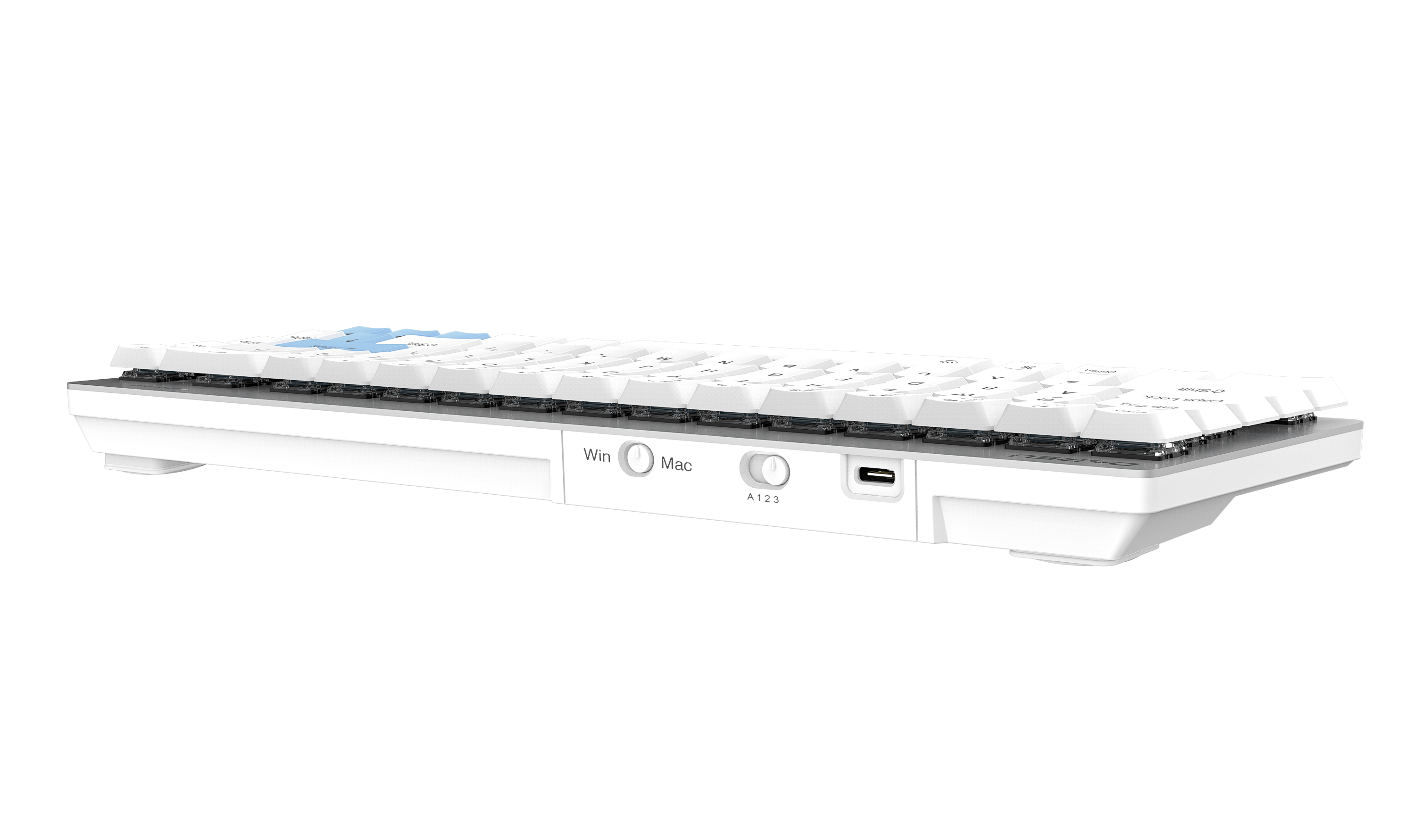 Bàn phím cơ Dareu EK868 Bluetooth WHITE 68KEY  (SLIM, Brown/ Red D-KAILH switch)