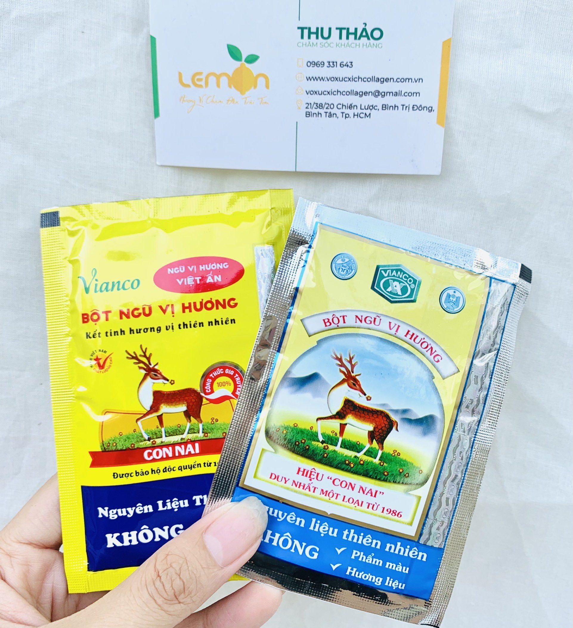Bột ngũ vị hương hiệu con nai vianco
