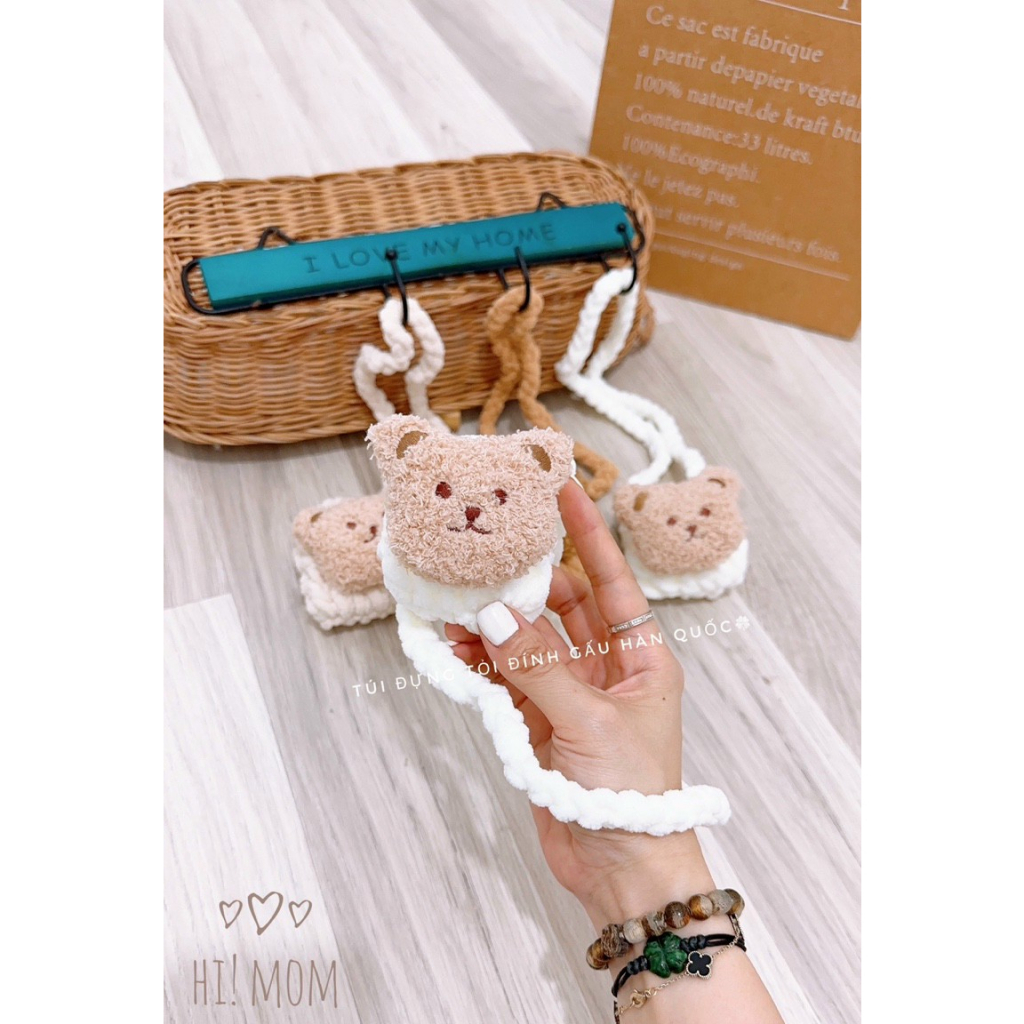 Túi đựng tỏi hình gấu Hàn