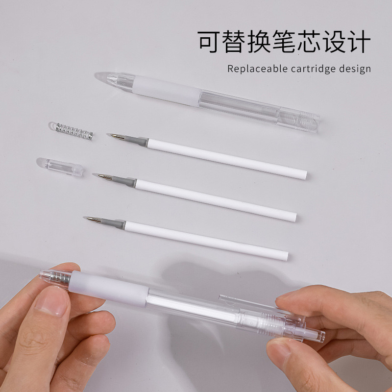 Bút bi mực nước ngòi 0.5 dạng bấm