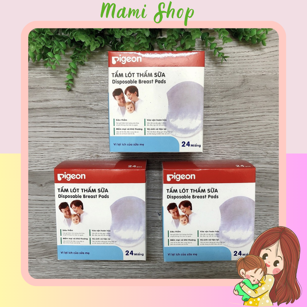 Hộp 24 miếng lót thấm sữa Pigeon siêu thấm dùng một lần