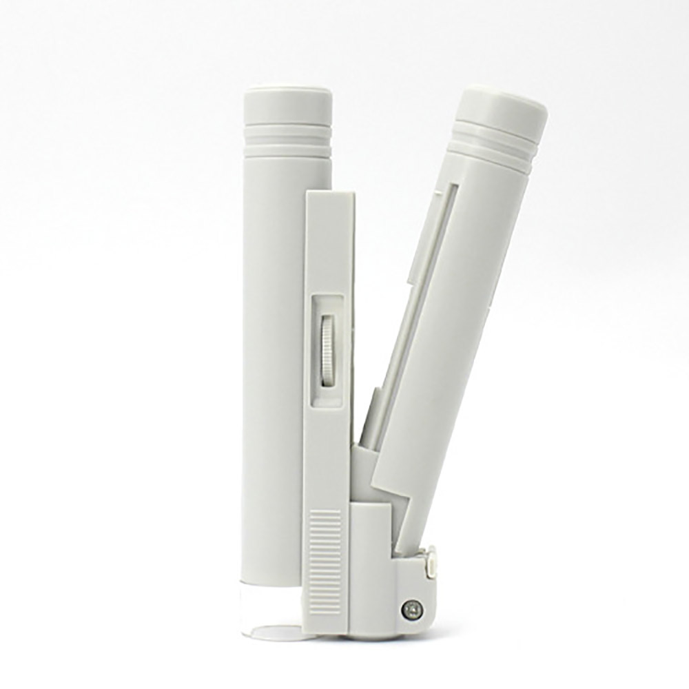 The idol magnifying 100x 80x 40x foldable portable with led lamp lamp loupe pocket magnifier mini microscope light microscope