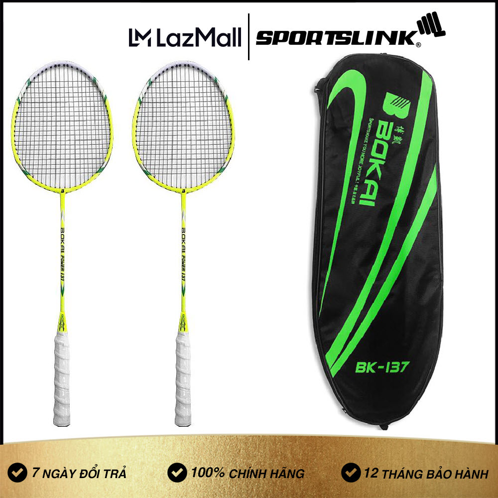 Cặp vợt cầu lông Bokai BK-137 [TẶNG KÈM 3 QUẢ CẦU]