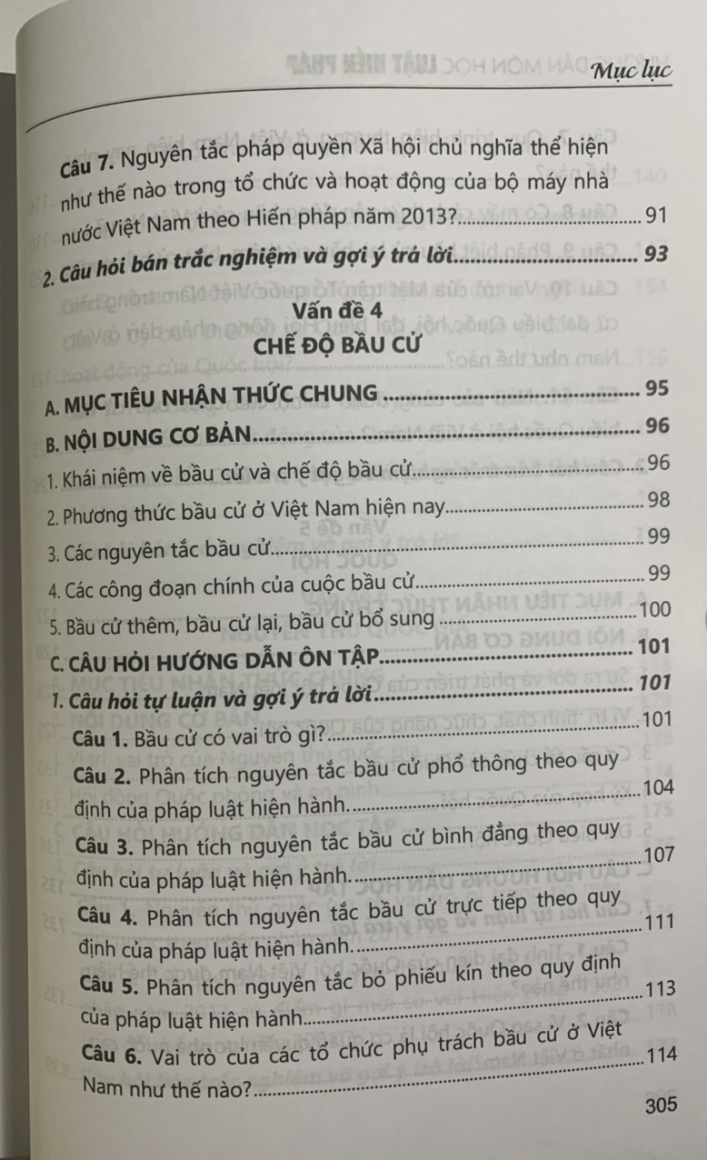 Hướng Dẫn Môn Học Luật Hiến Pháp
