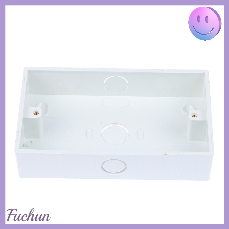 [fuchun] 1PCS 146*86mm Wall Switch Plastic Wall Socket Cassette Outer Wall Junction Box