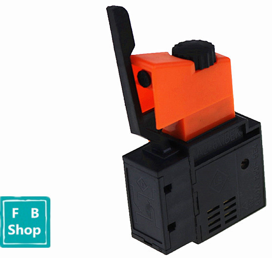 【TopazTrove】1PCS FA2-6/1BEK Orange+Black 6A 250V 5E4 Lock on Power Tool Electric Drill Speed Control Trigger Button Switch. 