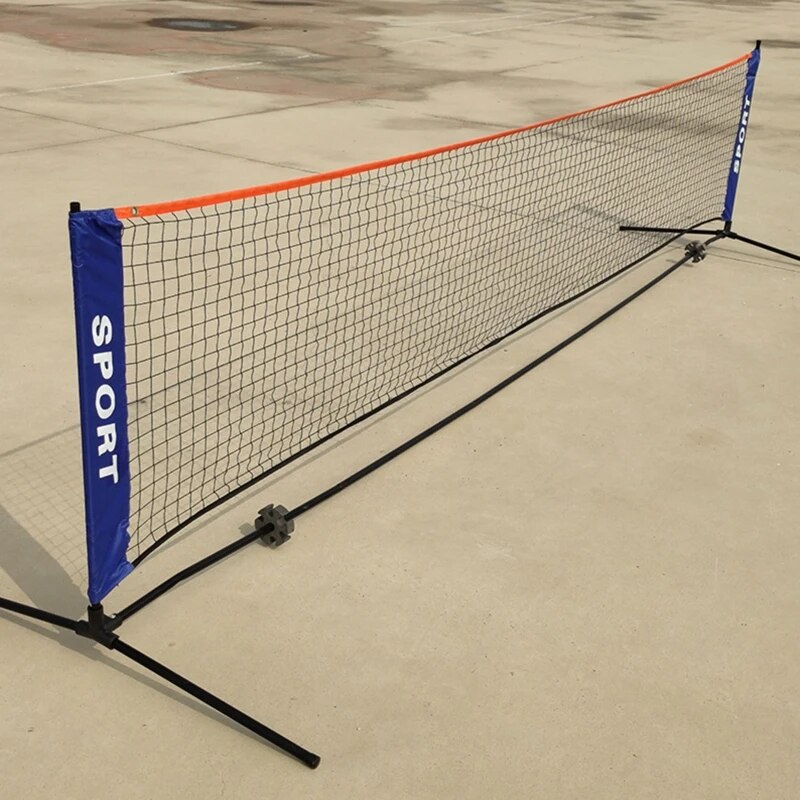 Portable Foldable Badminton Net Bracket Folding Adjustable Simple Training Net For 3M/4M/5M/6M Tennis Outdoor Indoor Net