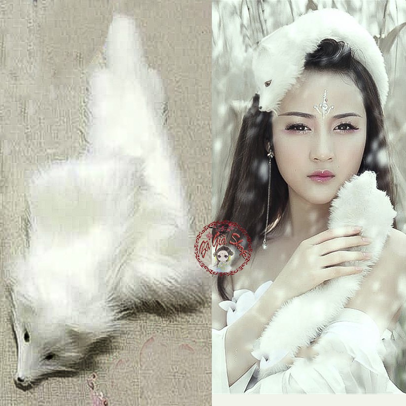 Khăn quàng hồ ly khăn quàng cổ phụ kiện cổ trang