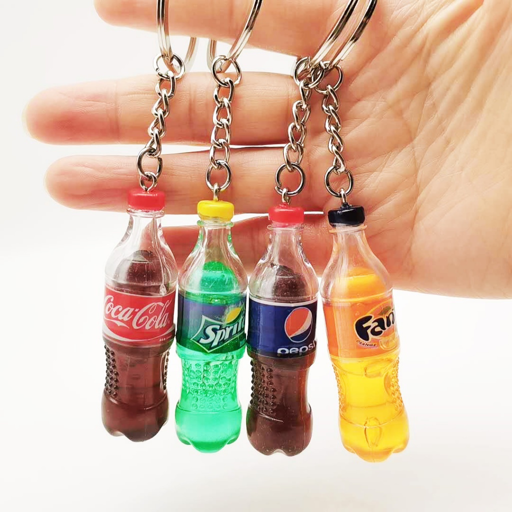 Móc Khóa Hình Chai Nước Ngọt Cola Dễ Thương