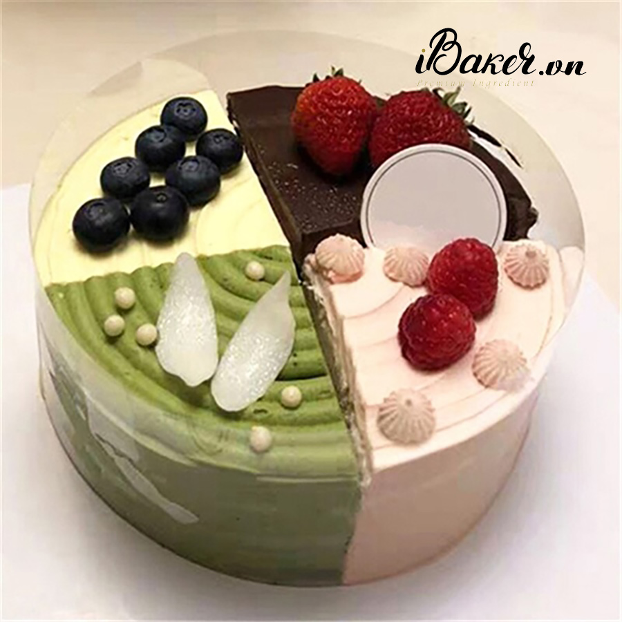 [60 mét, 10 mét] Cuộn mica bọc bánh mouse mềm cao 8cm