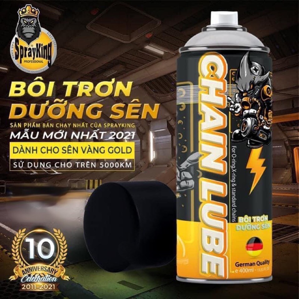 [Tặng bàn chải] Chai Xịt Dưỡng Sên SPRAYKING phiên bản mới