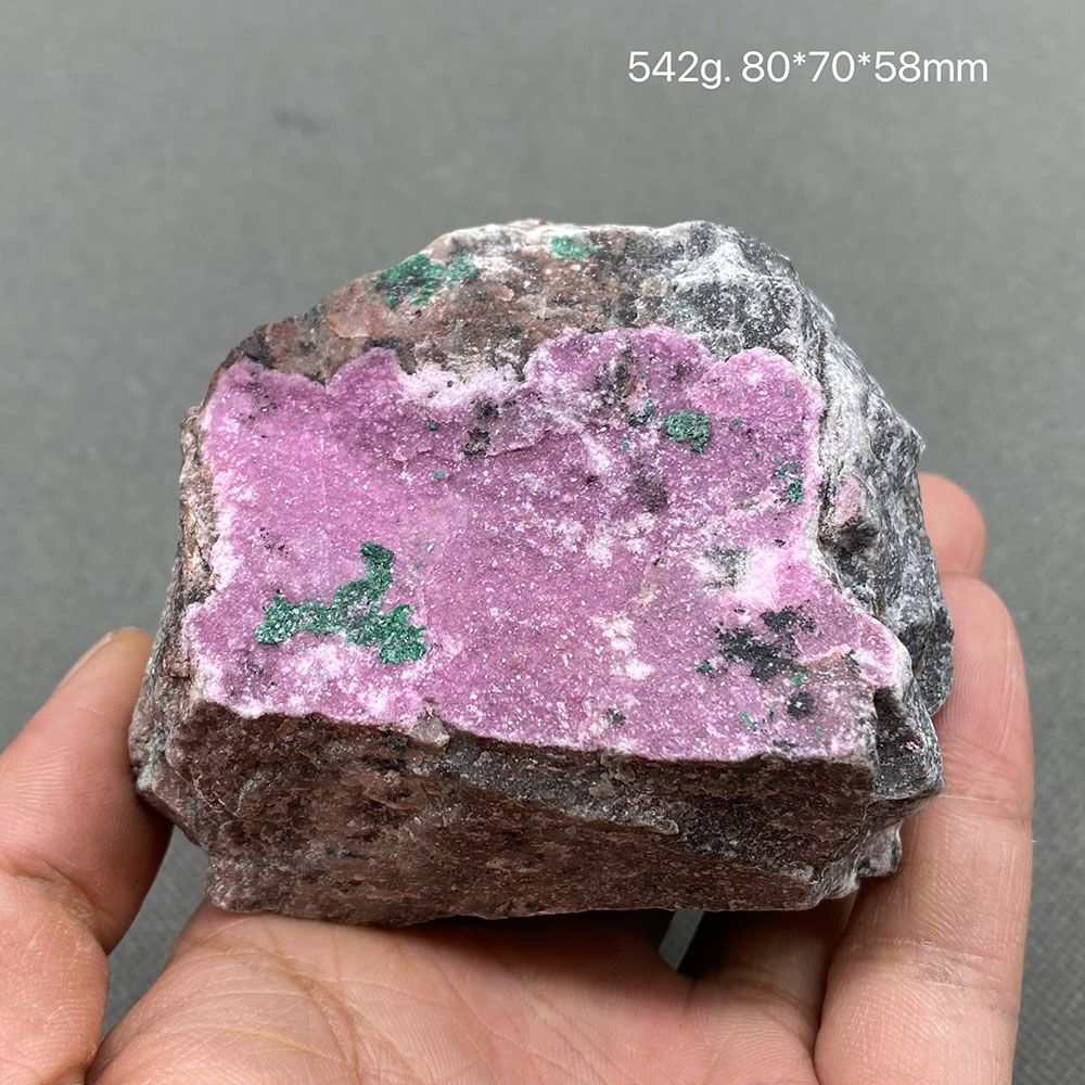 100 tự nhiên màu đỏ cobalt calcite chữa bệnh pha lê nguyên đá đá trang trí nội thất mảnh