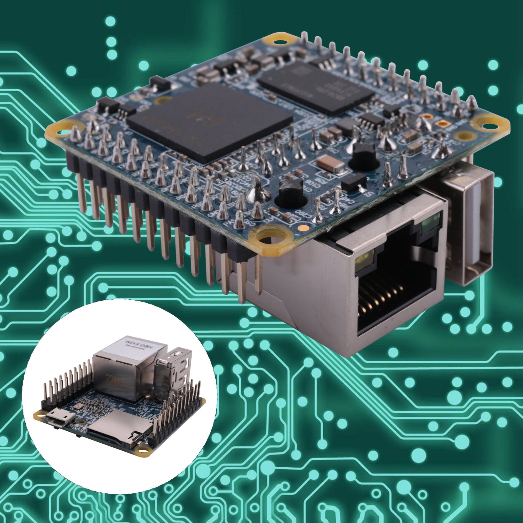 NanoPi NEO Open Source Allwinner H3 Development Board Super for Raspberry Pie Quad-Core Cortex-A7 DDR3 RAM 512MB Run Ubuntu Core