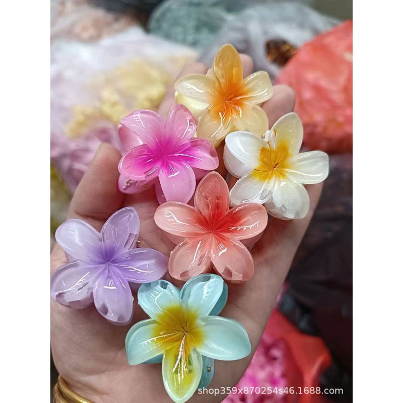 Kẹp hoa sứ kích thước 4cm xinh xắn nhiều màu angihome