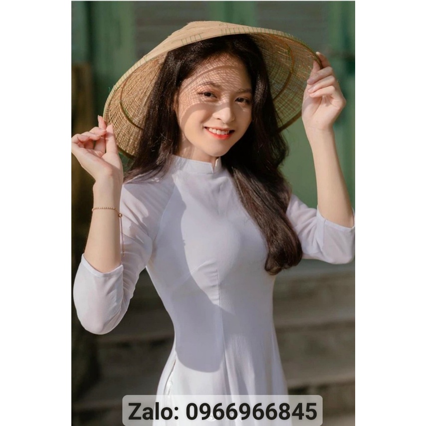 Áo dài trắng 4 tà_áo dài đan linh