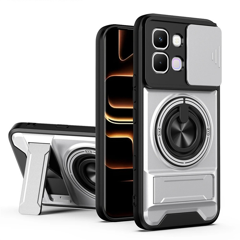 Phone case For Infinix Note Edge 5G Phone Case Magnetic Back Cover Hard Shock Resistant Camera Protection Bracket Navigation Bracket Ring Cover For Infinix Note Edge 5G Cover cases.