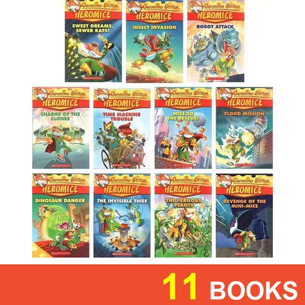 Geronimo Stilton Heromice 91冊セット　絵本 Geronimo Stilton Heromice Collection (11 Books) | Lazada Singapore