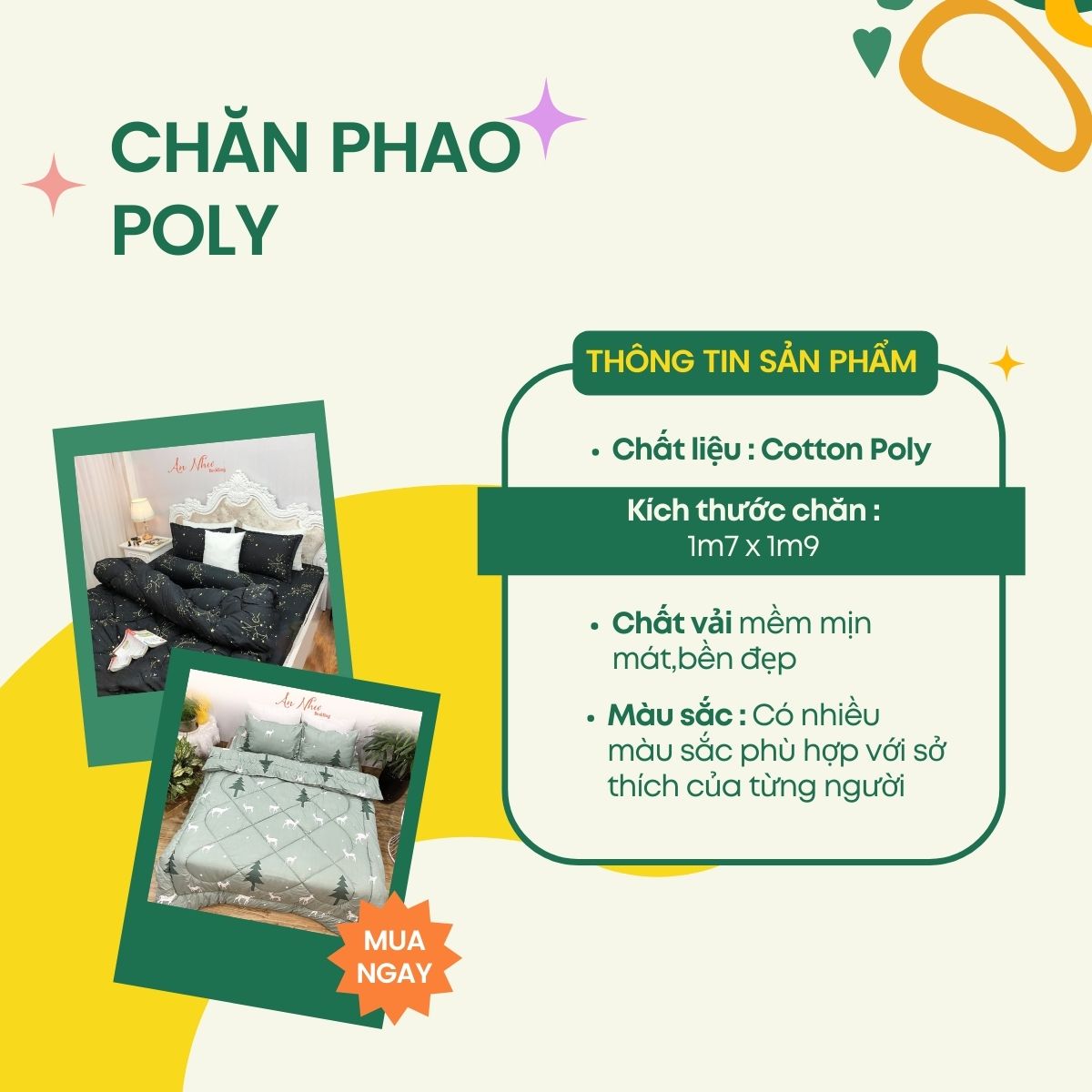 Chăn phao poly, mền siêu nhẹ 1m8x2m An Như Bedding