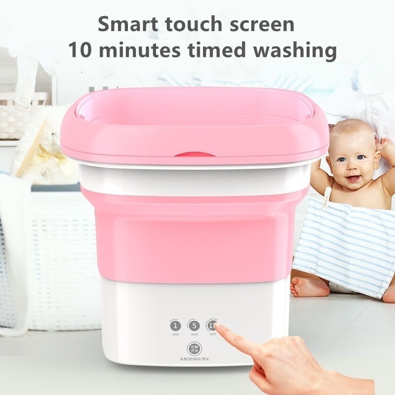 SG [READY STOCK] Foldable Washing Machine Portable Electronic Mini