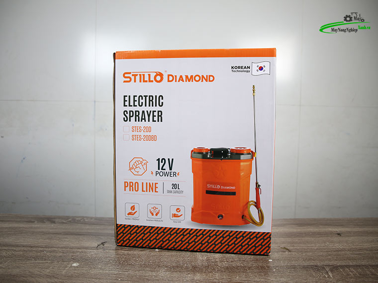 Bình xịt điện 2 bơm 14AH Stillo Diamond STES-20DBD