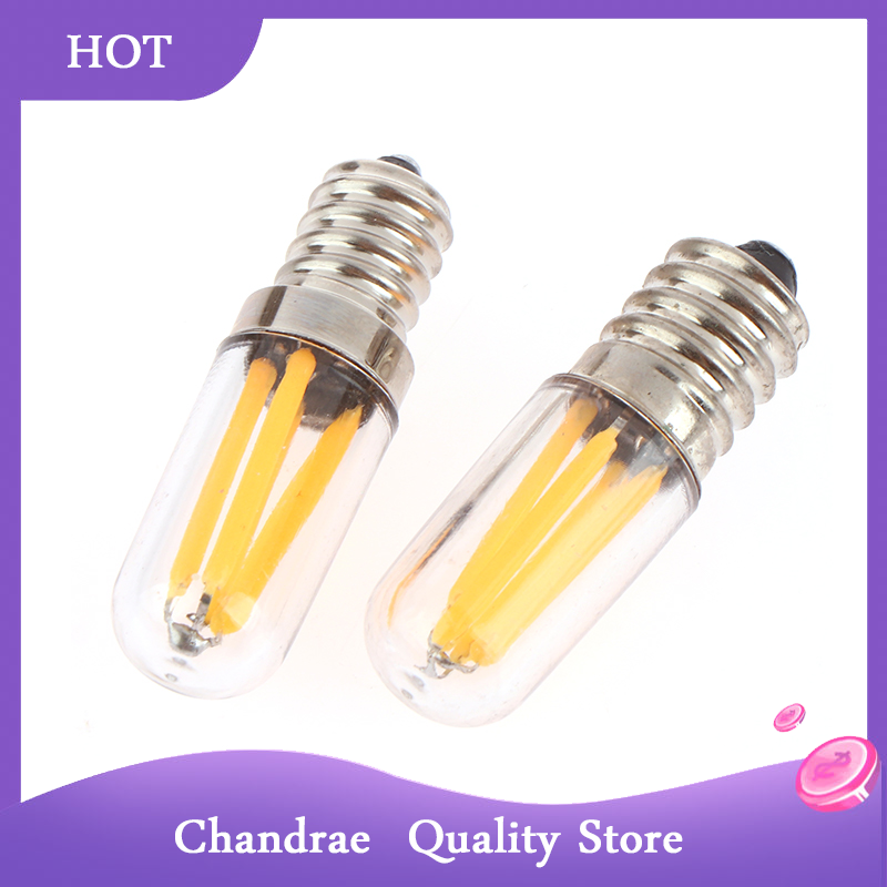 [Chandrae] tủ lạnh phụ kiện 220V Dimmable E12 E14 đui đèn vặn LED aplliance bóng đèn dây tóc 1W 3W tủ lạnh đèn tín hiệu đèn