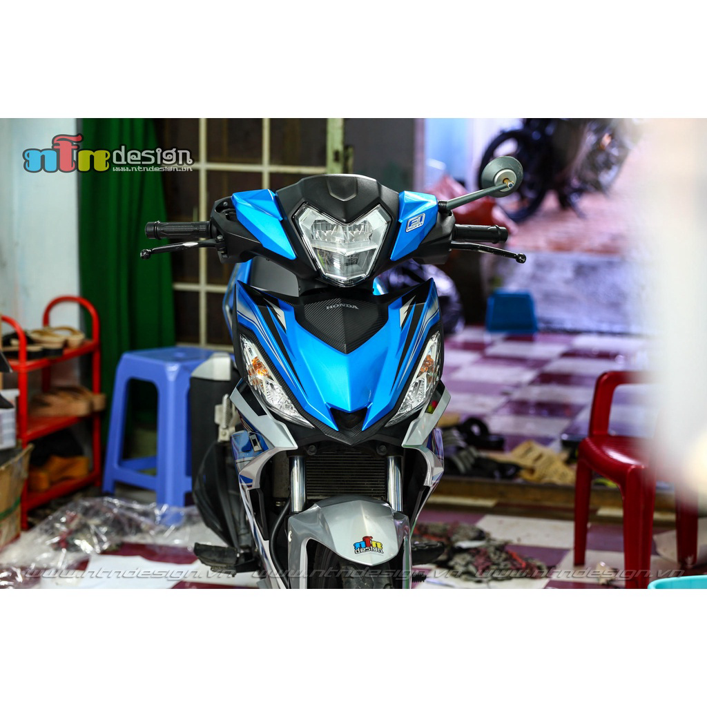 Tem rời Winner V1 xe trắng xanh