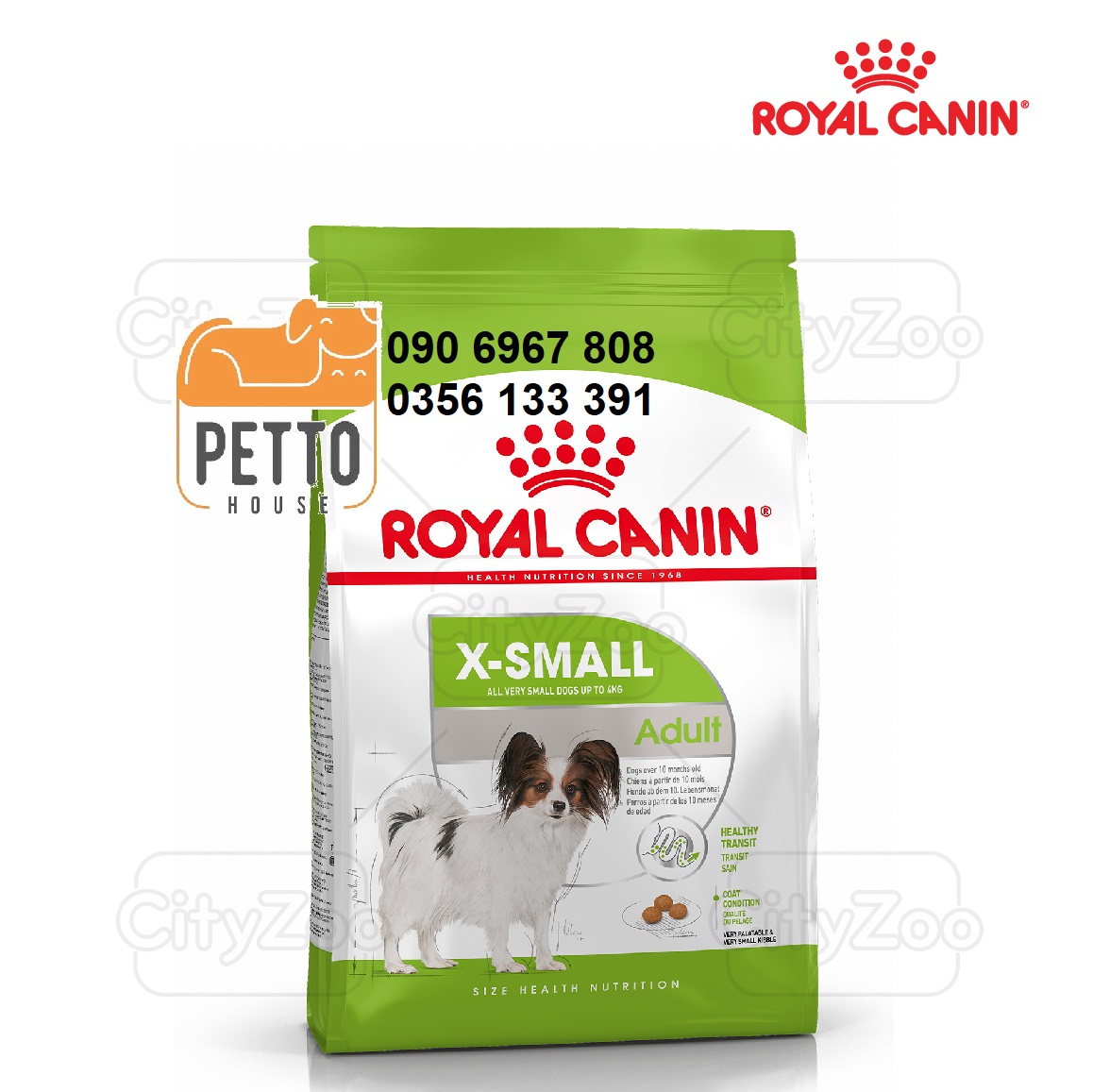 Thức ăn cho chó trưởng thành size nhỏ Royal Canin X Small / X-Small Adult 1,5kg trên 10 tháng tuổi sản xuất tại pháp
