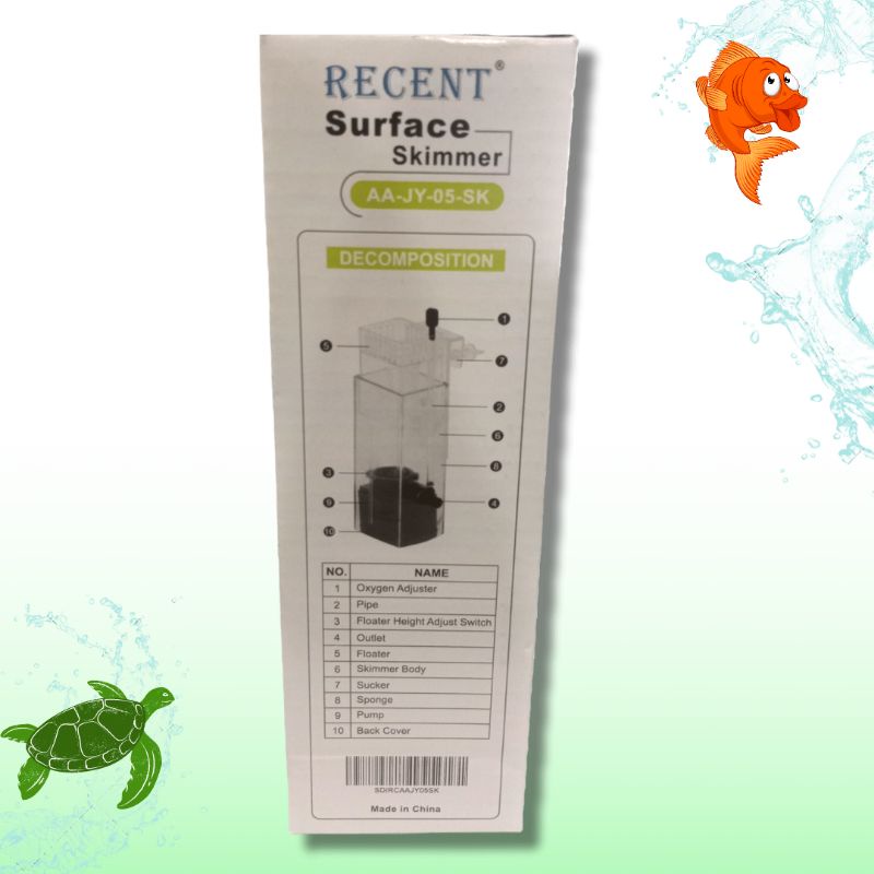 Pompa aquarium aquascape Skimmer RECENT SURFACE SKIMMER AA JY 05 SK