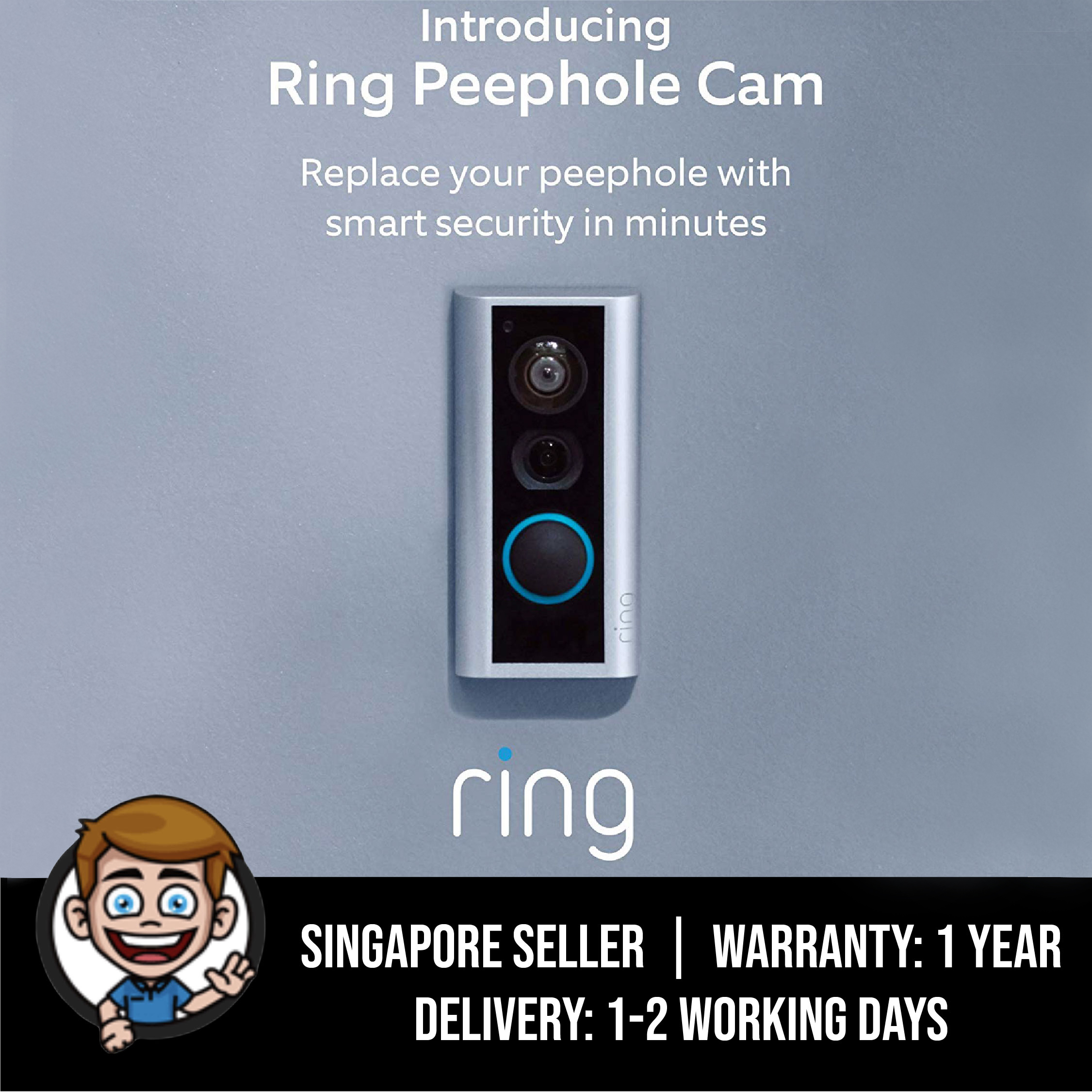 ring smart hd video doorbell