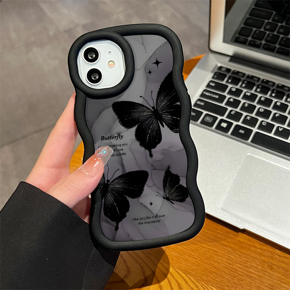 Hontinga%20for%20Infinix%20Hot%2010%20Play%20Hot%2011%20Play%20Back%20Cover%20Black%20Butterfly%20Pattern%20Luxury%20Phone%20Cover%20Soft%20Silicone%20Macaron%20Wave%20Mobile%20Case%20-%20Image%206