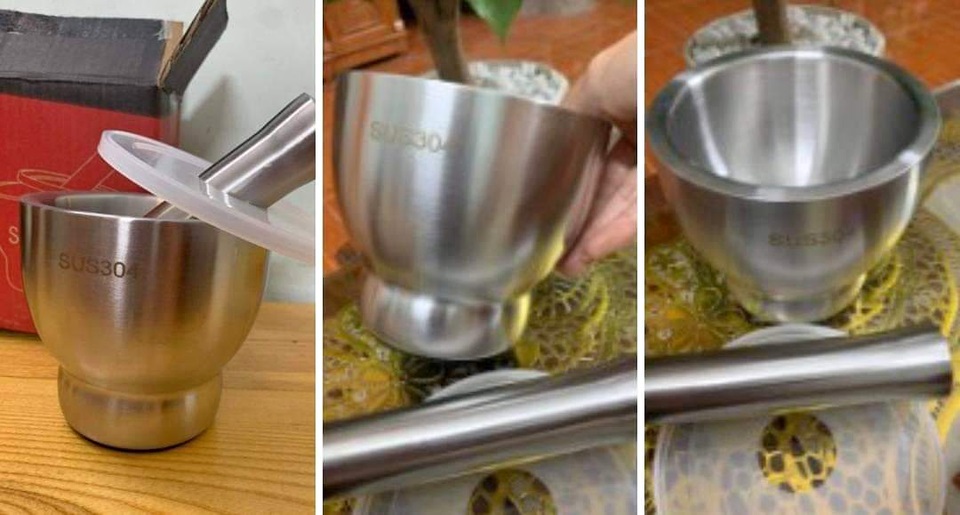 Bộ Chày Cối Inox Sus 304 1kg6