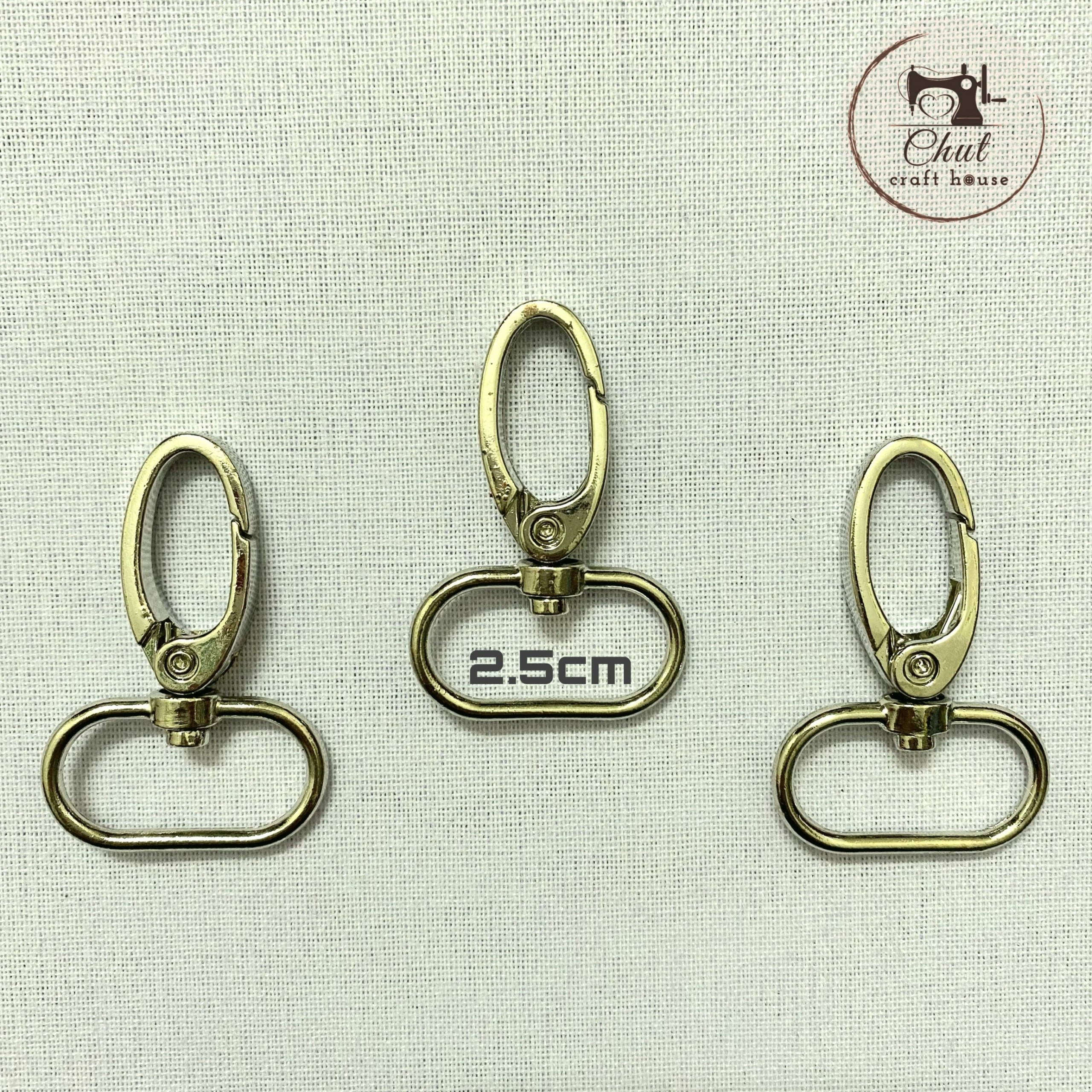 [Set 4 chiếc] Khoen móc càng cua BẠC - Phụ kiện may túi cặp balo - Đủ size Giá xưởng