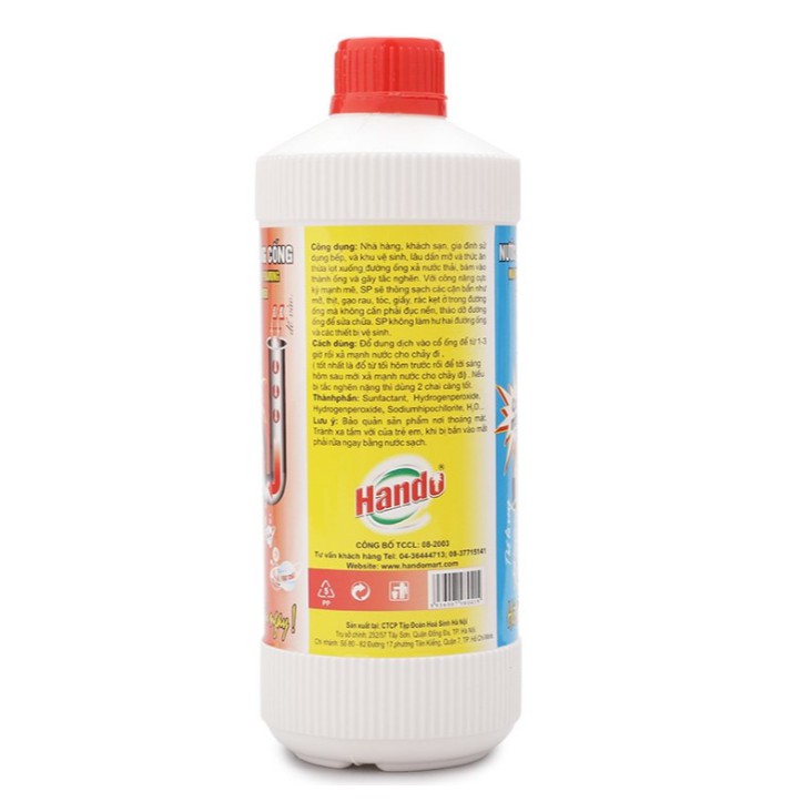 Nước thông cống Hando 1000ml nội địa