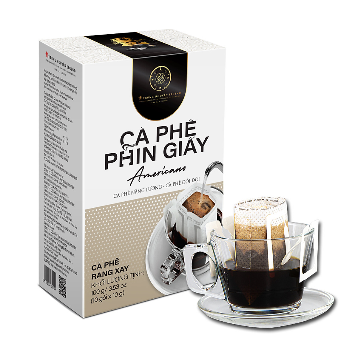 Cà phê phin lọc giấy Trung Nguyên Americano