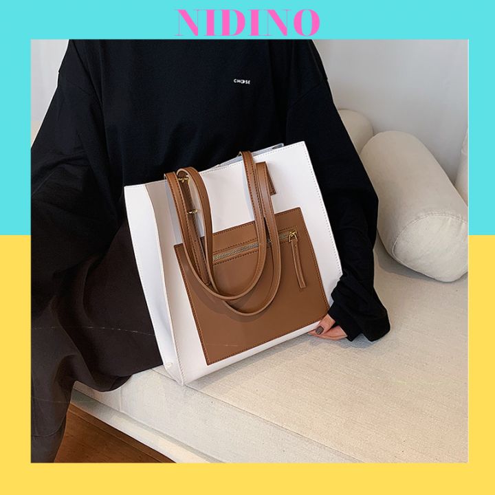 Túi xách nữ NIDINO túi tote da đeo chéo đẹp thời trang công sở cao cấp TX92 thumbnail