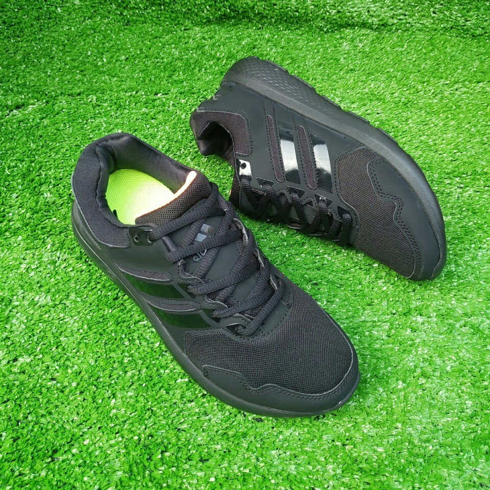 [HCM]Giày thể thao, giày sneaker nam đen sọc đen đế đen