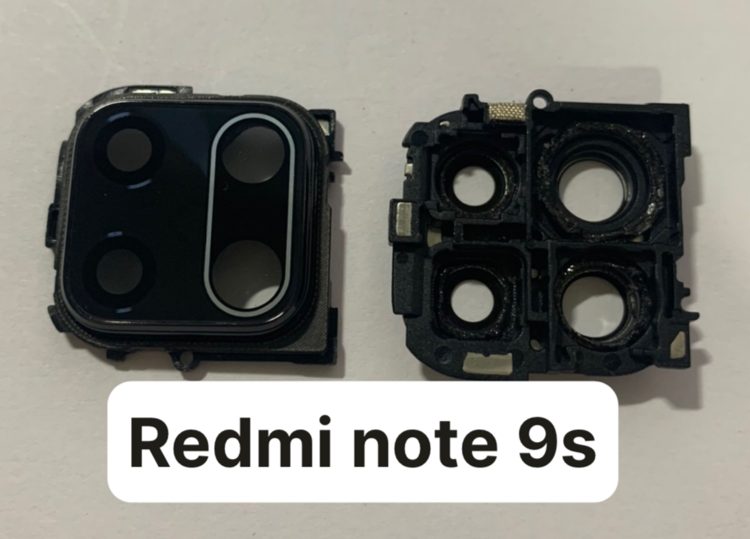 Cụm kính camera sau xiaomi redmi note 9s / Note 9 pro kính liền vành