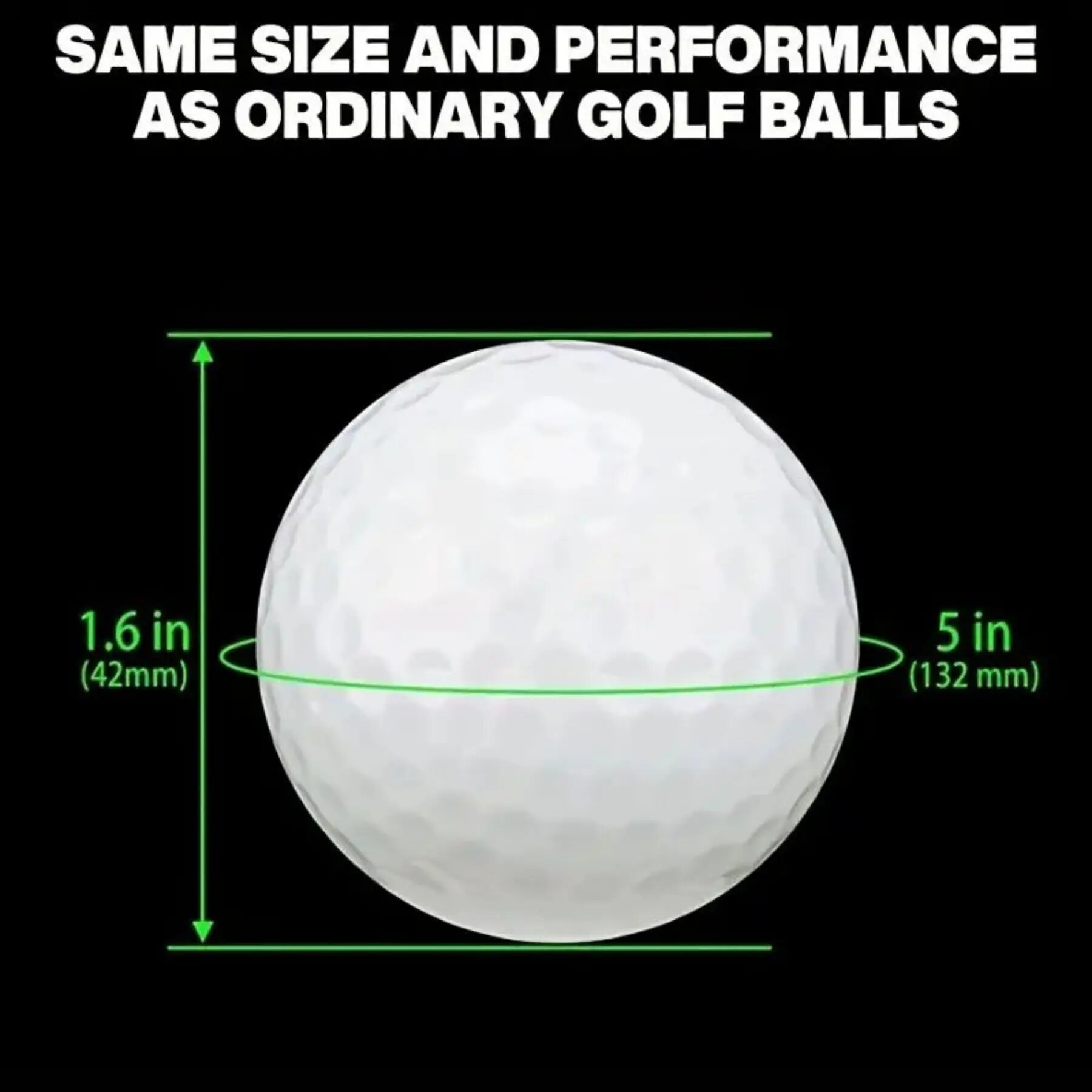 Phát sáng trong bóng tối Bóng chơi golf ánh sáng lên dẫn bóng chơi golf đêm Golf Bộ quà tặng cho nam giới trẻ em phụ nữ