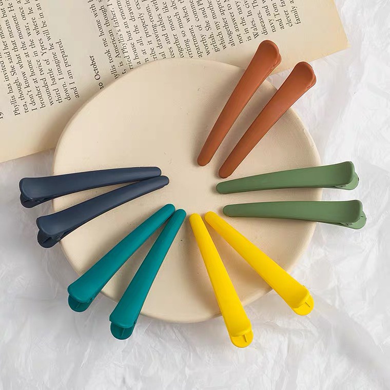Kẹp tóc mỏ vịt màu Pastel Hàn quốc