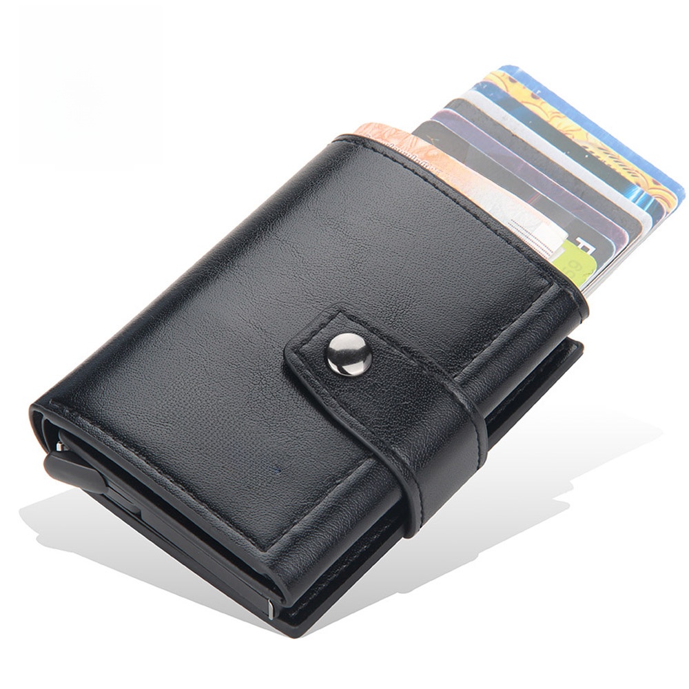RFID%20Blocking%20Wallet%20for%20Men%20PU%20Leather%20Slim%20Mini%20Card%20Holder%20Small%20Business%20Wallet%20Black%20Brown%20-%20Image%202