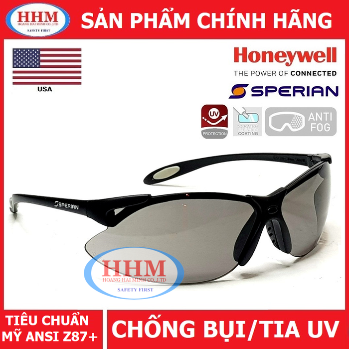 Kính bảo hộ Honeywell A902 màu đen