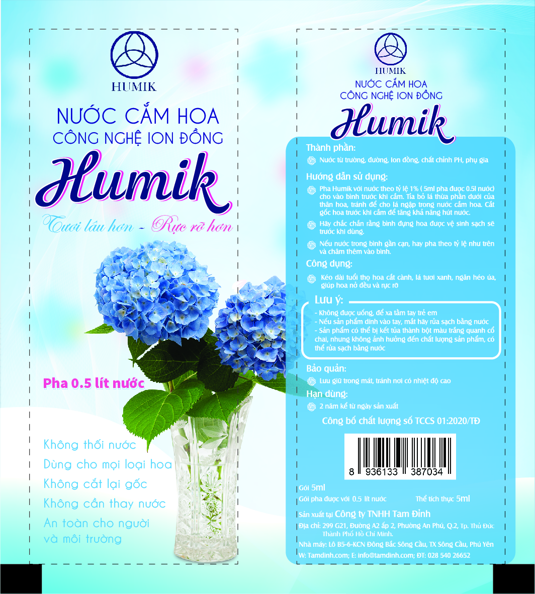 NƯỚC DƯỠNG HOA HUMIK GÓI 5ml