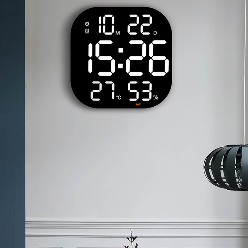 Wall clock Creative large electronic clock living room countdown timer Gym wall clock led acrylic decoration