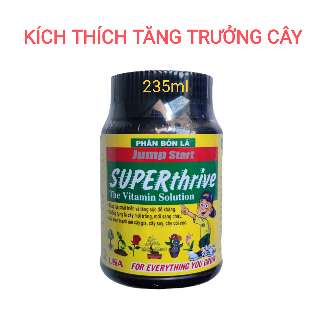 Phân bón kích thích tăng trưởng superthrive grow more, phục hồi cây suy yếu 235ml