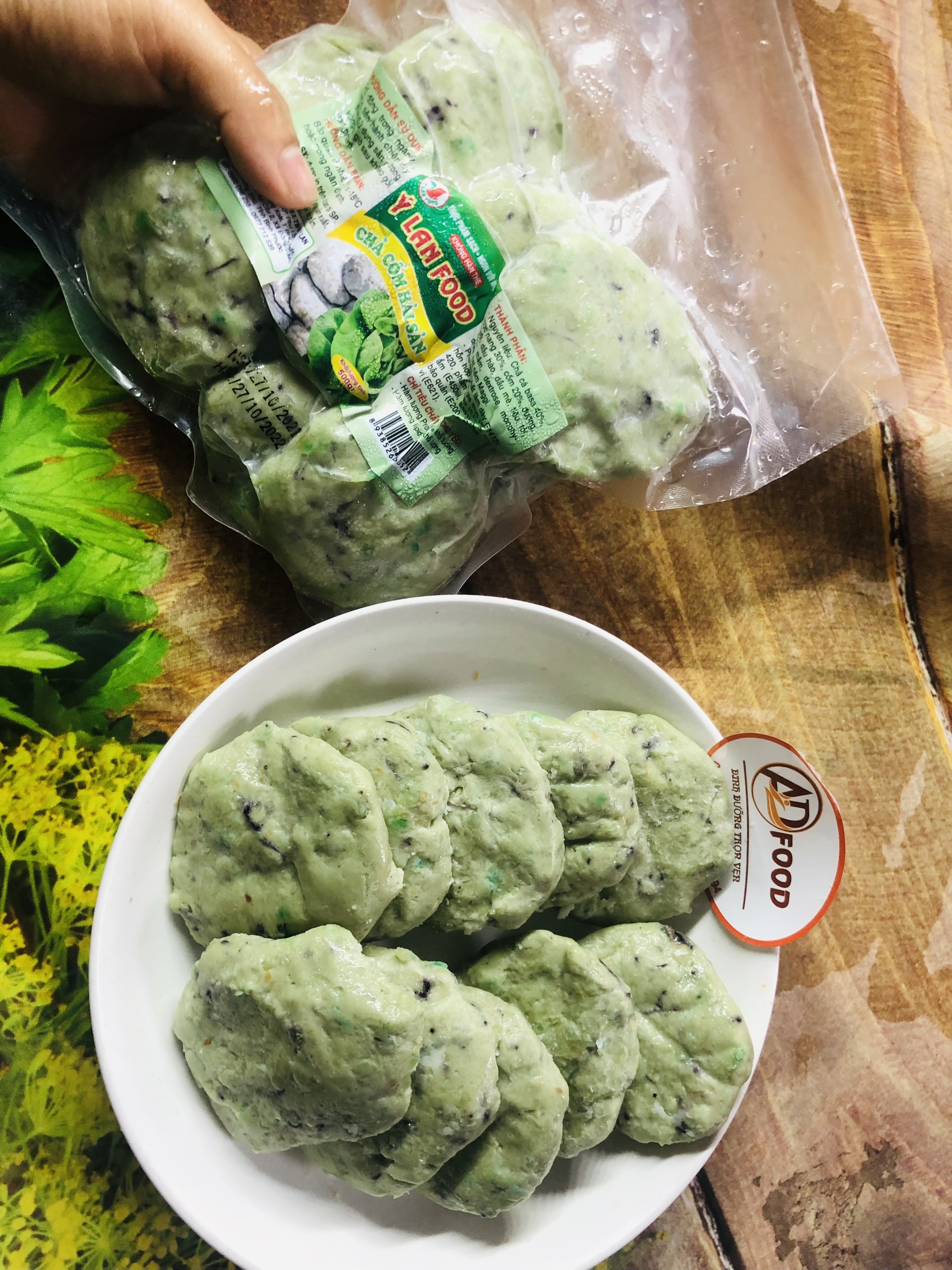 chả cốm Hà Nội dẻo thơm gói 500g