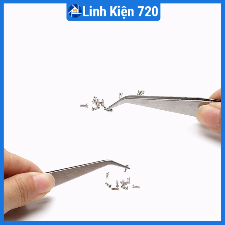 Bộ 2 nhíp gắp linh kiện điện tử Gooi ( 1 cong - 1 thẳng )