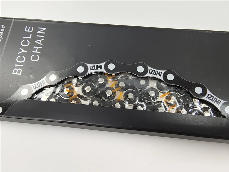 Japan izumi fixed gear izumi jet black bicycle chain track single speed chain 1/2100l links racing bike fix gear chain