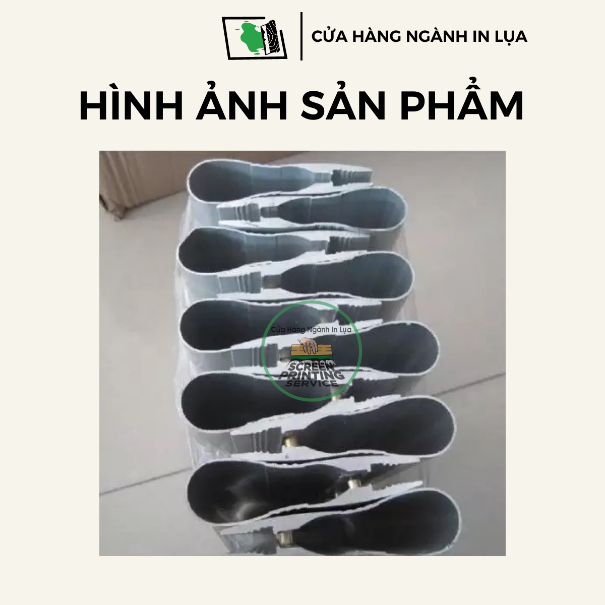 Cán nhôm in lụa dùng để gắn, lắp lưỡi dao gạt mực in lụa